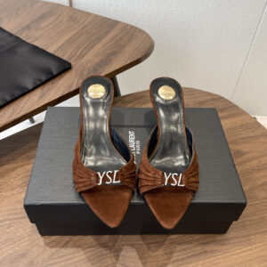 생로랑(Saint Laurent) 26SS 스웨이드 소재 바빌론 뮬