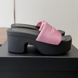 알렉산더 왕(Alexander Wang) 크리스털 플랫폼 AW 풀 슬라이드