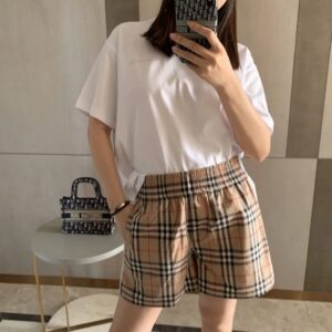 버버리 빈티지 체크 밴딩 쇼츠 팬츠