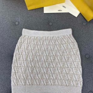 펜디 25SS 자수 블렌드 스커트