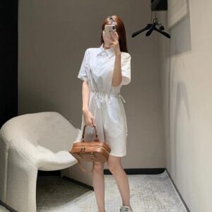프라다 포플린 미니드레스