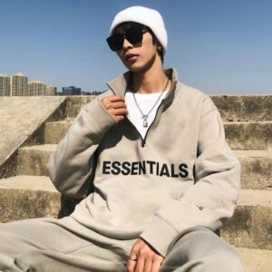 에센셜 하프집 풀오버 6컬러 남녀공용