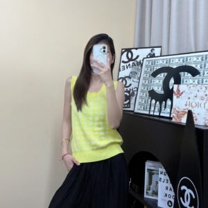 루이비통 자카드 울 블렌드 니트 베스트