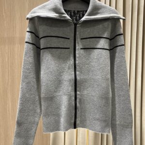디올 Reversible Wool-Cashmere Knit Jacket