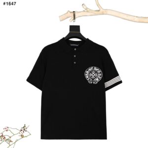 크롬하츠 홀스슈 말발굽 니트 반팔 카라