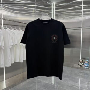 [S~2XL]크롬하츠 애로우 홀스슈 크로스 로고 반팔티 블랙