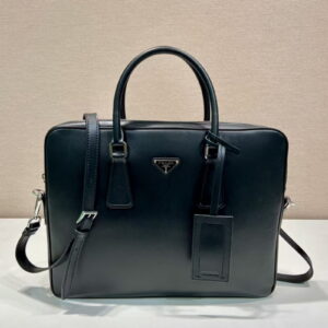 PRADA 프라다 사피아노 가죽 브리프케이스