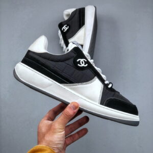 [225~295] CHANEL 샤넬 스니커즈 패브릭 스웨이드 카프스킨 & 블랙 화이트 G39802-Y56332-K5435