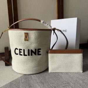 CELINE 셀린느 자카드 로고 버킷백 195572ERH 02NT