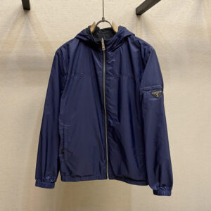 [M~3XL]프라다 삼각로고 리버시블 후드 바람막이 자켓