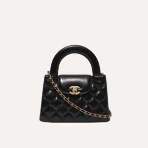 CHANEL 샤넬 미니 쇼핑백 샤이니 빈티지 카프스킨 & 골드 메탈 블랙 AS4416-B14296-94305AS4416-B15566-94305