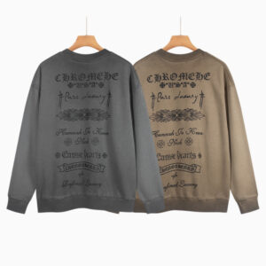 [S~XL]크롬하츠 프린팅 컬러워싱 그레이 맨투맨