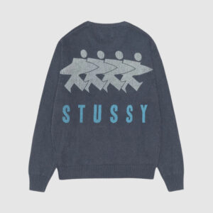 [S~XL]스투시 서프맨 아이콘 코튼 리넨 크루넥 스웨터 2color