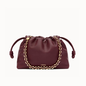 LOEWE 로에베 미디엄 플라멩코 펄스 다크버건디 A411FCRX02