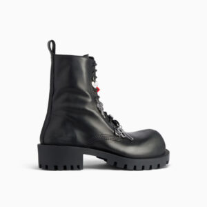 [250~295] BALENCIAGA 발렌시아가 블랙 소프트 불스킨 소재의 험머 레이스업 부티 786137WCDA31080