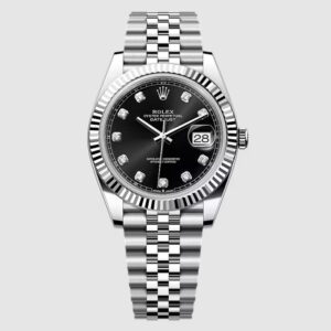 롤렉스 데이저스트 41mm 다이아세팅 브라이트 블랙 오이스터 오토매틱 메탈시계 126334