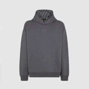 [S~XL]펜디 인사이드 FF 패턴 후드티 그레이