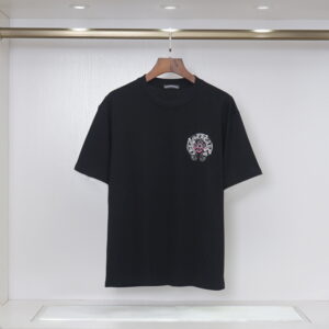 [S~2XL]크롬하츠 홀스슈 자수로고 반팔 티셔츠 2color