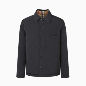 [S~XL]버버리 포켓 버튼 퀄팅 자켓 블랙