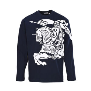 [S~XL]버버리 빅 EKD 프린트 긴팔티 네이비