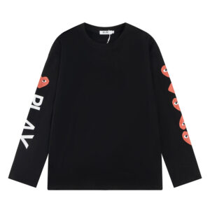 [S~XL]꼼데가르송 소매 하트 프린팅 긴팔티