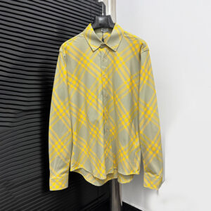 [S~XL]버버리 옐로우 체크 셔츠