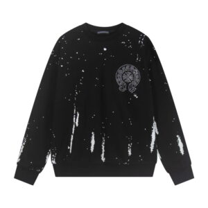 [M~2XL]크롬하츠 큐빅 홀스슈 스플래시 맨투맨 2color