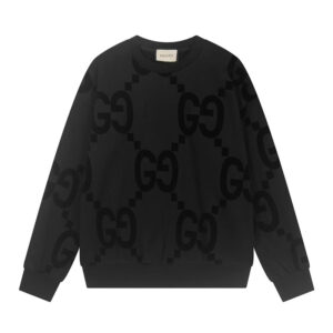 [M~2XL]구찌 GG 플록드 프린트 맨투맨 2color