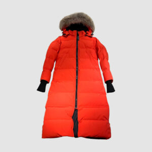[XS~XL]캐나다구스 라벨 롱 패딩 레드오렌지