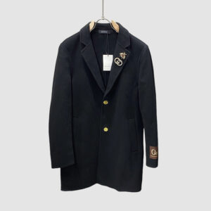 [M~4XL]구찌 오리지널 핸드메이드 셰르파 코트 블랙