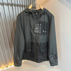 [M~3XL]펜디 네트 포켓 후드 바람막이 자켓