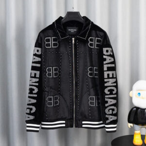 [M~2XL]발렌시아가 벨벳 큐빅 BB 로고 자켓