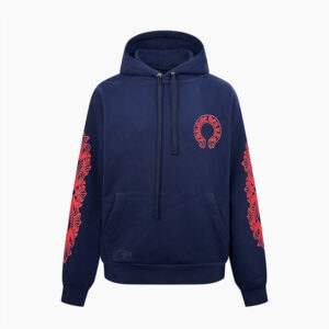 [S~XL]크롬하츠 레드 홀스슈 후드티셔츠