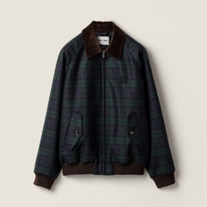 [34~40]미우미우 체크 트윌 블루종 재킷 ML1328_17V7_F0D3Z_S_OOO