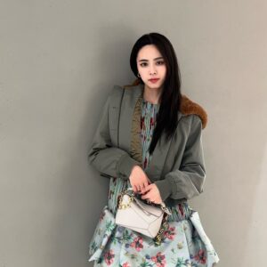 로에베 쇼트 파카 코튼 그린