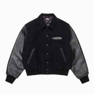 [M~2XL]스투시 글로브 바시티 자켓 블랙 115868