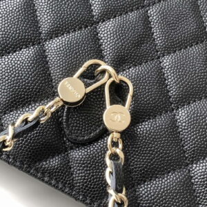 CHANEL 샤넬 캐비어 투웨이 백팩 숄더백 플랩백 블랙