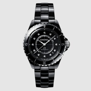 CHANEL 샤넬 J12 칼리버 다이아몬드 인디케이터 브레이슬릿 스트랩 오토매틱 워치 38mm H5702