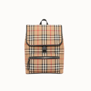 BURBERRY 버버리 빈티지 체크 코튼 백팩 아카이브 베이지 키즈