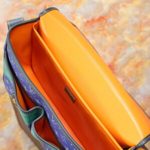 LOUIS VUITTON 루이비통 사첼 메신저 블루 스트라이프 M15187