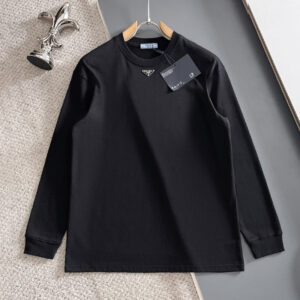 [M~3XL]프라다 스몰 삼각로고 크루넥 긴팔티셔츠 3color