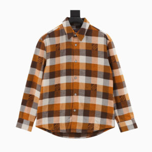 [S~XL]루이비통 오렌지 체크 셔츠