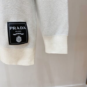 [M~3XL]프라다 스타 로고 롱슬리브 니트 2color