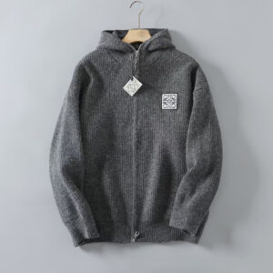 [M~2XL]로에베 니트 스웨터 후드 집업 가디건