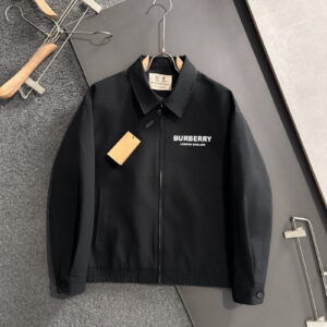 [M~2XL]버버리 레터링로고 카라 집업 자켓 2color
