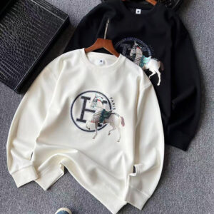 [M~3XL]에르메스 큐빅 H 홀스 프린트 코튼 스웨트셔츠 2color
