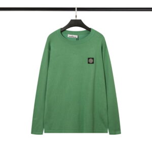[M~2XL]스톤아일랜드 사각 와펜 로고 라운드 롱슬리브 니트 티셔츠 8color