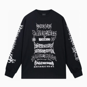 [XS~L]발렌시아가 DIY 메탈 롱슬리브 미디엄핏 티셔츠 2color