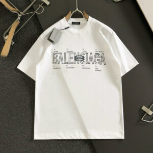 [M~3XL]발렌시아가 레터링 유니티 로고 프린트 반팔 티셔츠 2color