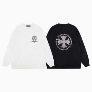 [M~XL]크롬하츠 레터링 서클 크로스 로고 기모 스웨트셔츠 2color
